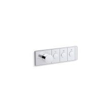 Kohler 26347-9-CP - Anthem® Three-outlet recessed mechanical thermostatic valve control