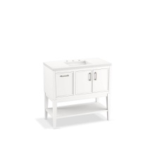 Kohler 33579-ASB-0 - Winnow® 36'' bathroom vanity cabinet with sink and quartz top