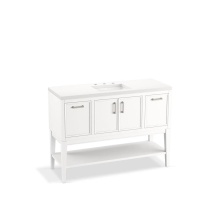 Kohler 33580-ASB-0 - Winnow® 48'' bathroom vanity cabinet with sink and quartz top