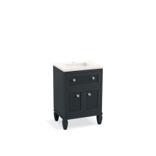 Kohler 33535-ASB-1WX - Hearthaven® 24'' bathroom vanity cabinet with sink and quartz top