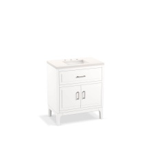 Kohler 33552-ASB-0 - Seer® 30'' bathroom vanity cabinet with sink and quartz top