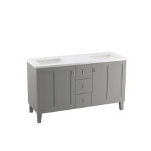 Kohler 99537-LG-1WT - Poplin® 60'' bathroom vanity cabinet