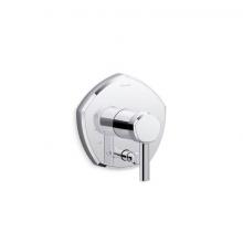 Kohler T27044-4-CP - Occasion® Rite-Temp® valve trim with push-button diverter and lever handle