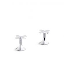 Kohler 27018-3-CP - Occasion® Deck-mount bath faucet handles with Cross design