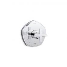 Kohler TS27043-3-CP - Occasion® Rite-Temp® valve trim with cross handle