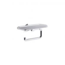 Kohler 27128-CP - Occasion® Toilet paper holder with tray