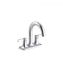 Kohler 28124-4-CP - Venza® Centerset bathroom sink faucet, 1.2 gpm