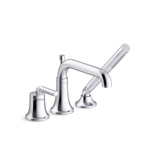 Kohler 26441-4-CP - Tone™ Deck-mount bath faucet with handshower
