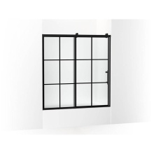Kohler 702253-10G80-BL - Rely® 62-1/2'' H sliding bath door with 3/8''-thick glass