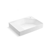 Kohler 31554-0 - Spacity® 24'' fireclay vanity top with integrated square sink