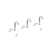 Kohler 181033-BB1-CP - Oblo™ Curve Touchless lavatory faucets and soap dispensers with Kinesis® sensor technology,