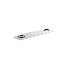 Kohler 38166-CP - 8'' two-hole escutcheon plate for Insight™ and Kinesis® lavatory faucets and soap