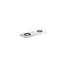 Kohler 38167-CP - 4'' two-hole escutcheon plate for Insight™ and Kinesis® lavatory faucets and soap