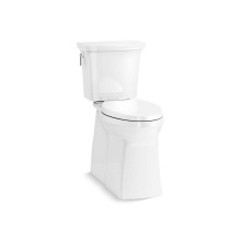 Kohler 33814-0 - Corbelle® Tall ContinuousClean two-piece elongated toilet with skirted trapway, 1.28 gpf