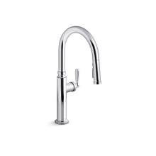 Kohler 28358-CP - Edalyn™ by Studio McGee Pull-down kitchen sink faucet with three-function sprayhead