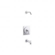 Kohler TLS35915-4-CP - Castia™ by Studio McGee Rite-Temp® bath and shower trim kit, without showerhead