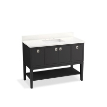Kohler 35027-DWG - Seagrove® by Studio McGee 48'' bathroom vanity cabinet with sink and quartz top