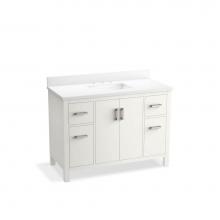 Kohler 40640-BD1-0 - Kresla® 48'' bathroom vanity cabinet with sink and quartz top