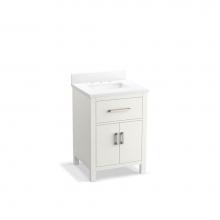 Kohler 40637-BD1-0 - Kresla® 24'' bathroom vanity cabinet with sink and quartz top