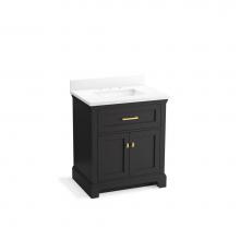 Kohler 29260-BD1-DWG - Charlemont™ 30'' bathroom vanity cabinet with sink and quartz top