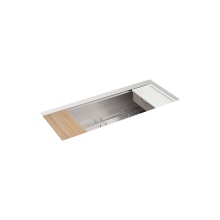 Kohler 33665-PC-NA - Strive® 44'' undermount single-bowl workstation kitchen sink