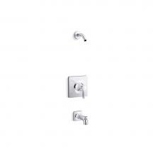 Kohler TLS28127-4-CP - Venza® Rite-Temp® bath and shower trim kit, without showerhead