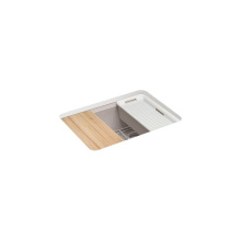 Kohler 8668-5UPC-TRF - Riverby® 27'' undermount single-bowl workstation kitchen sink