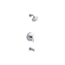 Kohler T35327-4Y-CP - Elate® Rite-Temp® Bath And Shower Trim Kit With Push-Button Diverter 2.5 GPM