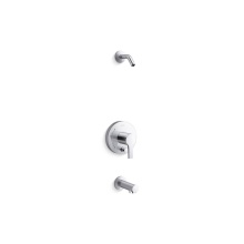 Kohler TLS35327-4-CP - Elate® Rite-Temp® Bath And Shower Trim Kit With Push-Button Diverter Without Showerhead