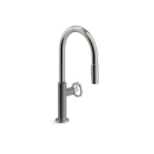 Kohler 28670-9RT2-TT - Billet™ Touchless pull-down kitchen sink faucet with two-function sprayhead
