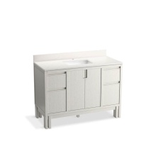 Kohler 32839-GW0 - 48'' bathroom vanity cabinet with sink and quartz top
