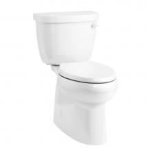 Kohler 5310-RA-0 - Cimarron® Two-piece elongated toilet with skirted trapway, 1.28 gpf