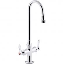 Kohler 100T70-4AKA-CP - Triton® Bowe® 1.0 gpm monoblock gooseneck bathroom sink faucet with aerated flow and lev
