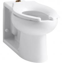 Kohler 4386-SS-0 - Anglesey™ Floor-mount top spud antimicrobial flushometer bowl