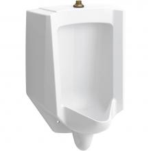 Kohler 4991-ETSS-0 - Bardon™ High-Efficiency Urinal (HEU), washout, wall-hung, 0.125 gpf to 1.0 gpf, top spud, antimi