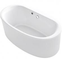 Kohler 24001-W1-0 - Sunstruck® 60'' x 34'' freestanding bath with Bask® heated surface a