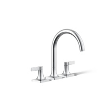 Kohler T28131-4-CP - Venza® Deck-mount bath faucet trim