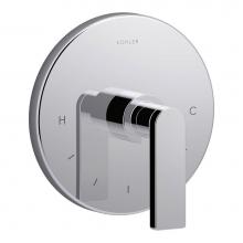 Kohler T73133-4-CP - Composed® MasterShower® temperature control valve trim with lever handle