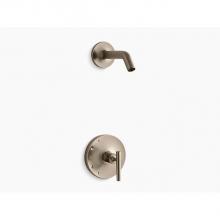 Kohler TLS14422-4-BV - Purist® Rite-Temp® shower trim kit with lever handle, without showerhead