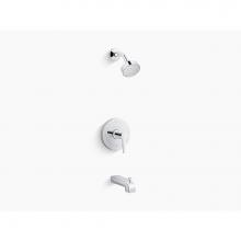 Kohler TS97074-4G-CP - Pitch® Rite-Temp® bath and shower trim kit, 1.75 gpm