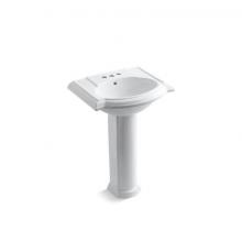 Kohler 2286-4-0 - 24-1/4'' rectangular pedestal bathroom sink
