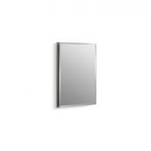 Kohler CB-CLR1620FS - 16'' W x 20'' H aluminum single-door medicine cabinet with mirrored door, beve