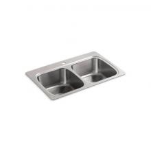 Kohler 5267-1-NA - Verse™ 33'' top-mount double-bowl kitchen sink