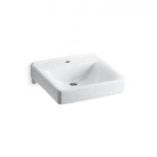 Kohler 2084-N-0 - Soho® 20'' x 18'' wall-mount/concealed arm carrier bathroom sink with sin
