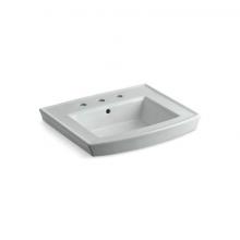Kohler 2358-8-95 - Archer® 24'' rectangular pedestal bathroom sink