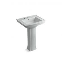 Kohler 2359-8-95 - 24'' rectangular pedestal bathroom sink