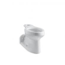 Kohler 4305-L-0 - Barrington™ Comfort Height® toilet bowl with bedpan lugs, less seat