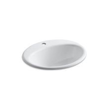 Kohler 2905-1-0 - Farmington® 19-1/4'' oval drop-in bathroom sink