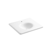 Kohler 3048-1-0 - Iron/Impressions® 25'' Enameled cast iron vanity top with integrated round sink