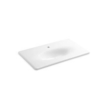 Kohler 3051-1-0 - Iron/Impressions® 37'' Enameled cast iron vanity top with integrated oval sink